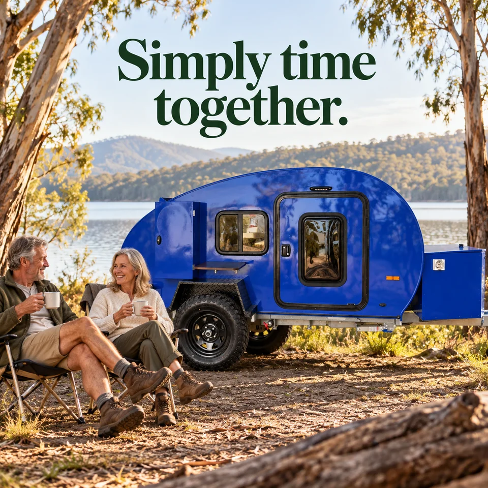 Illustrated campsite with a Breath Essential