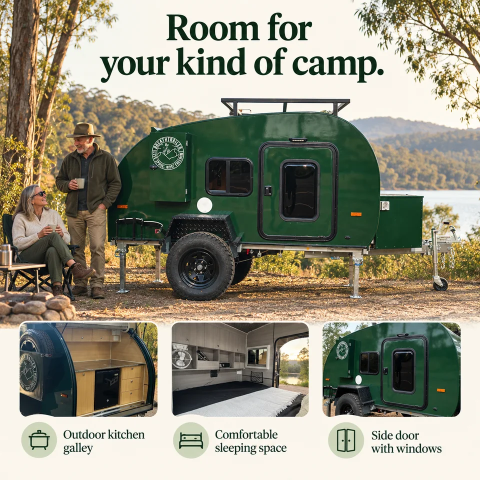 Illustrated campsite with a Breath Ultra