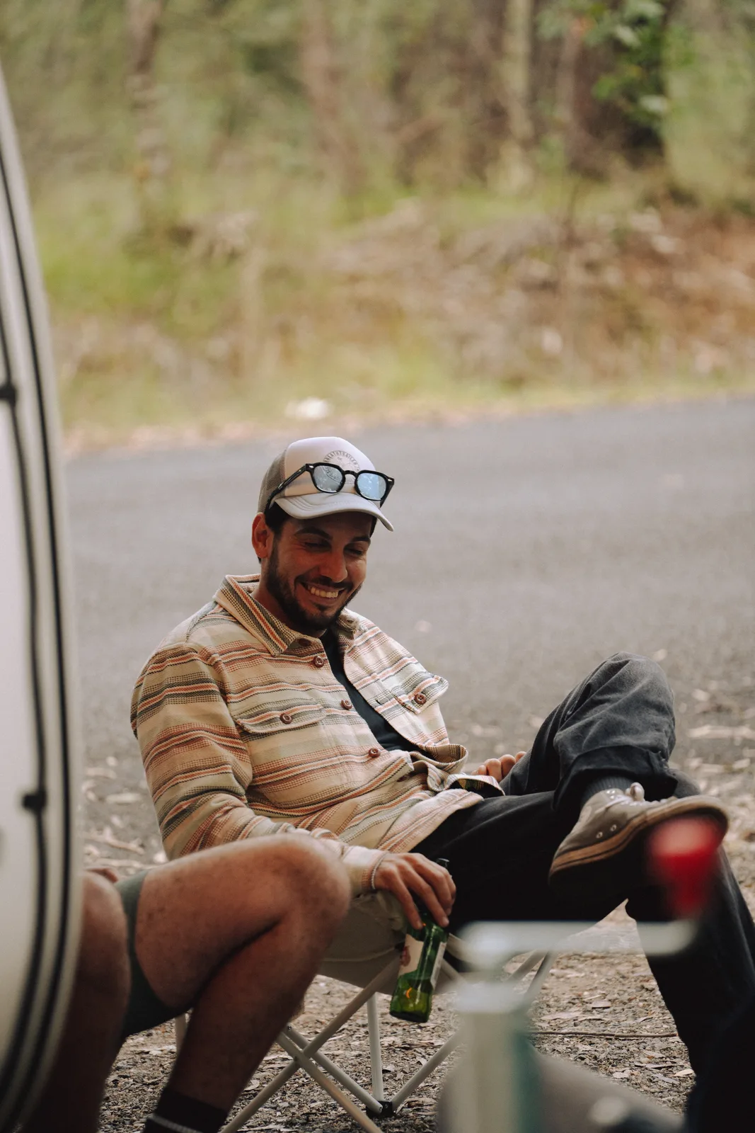 Breath Plus owner enjoying a moment at camp