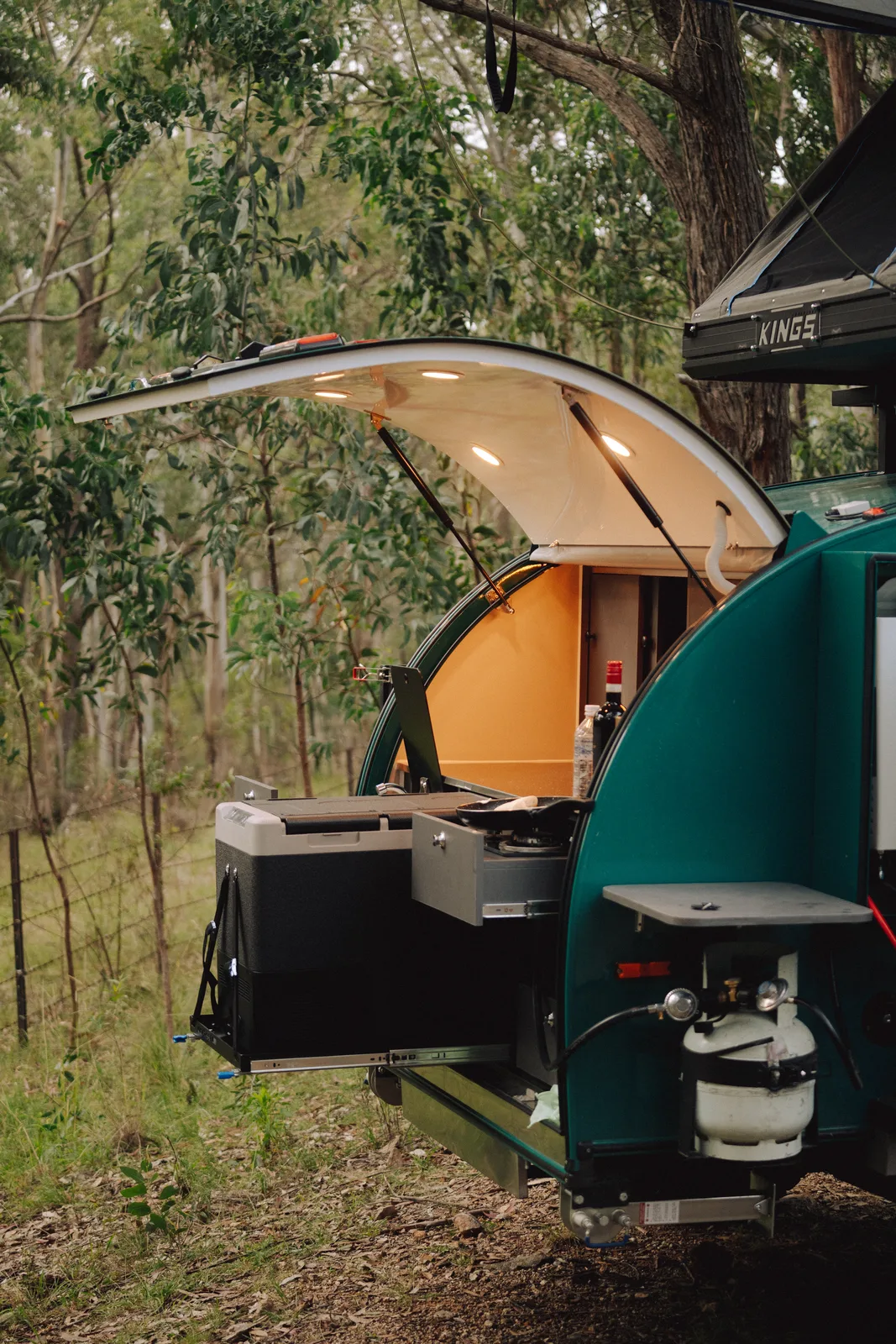Breath Plus rear kitchen deployed at campsite