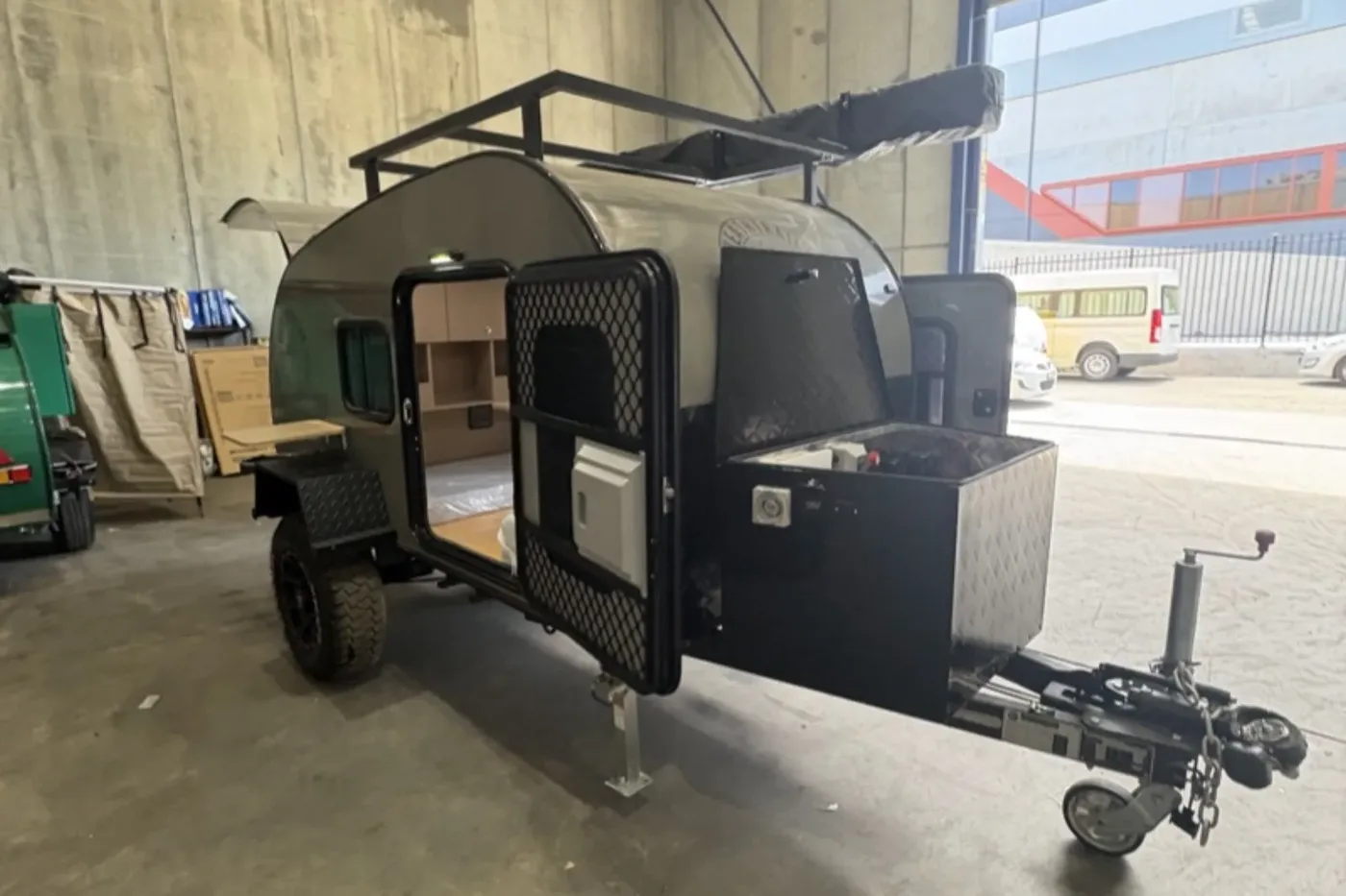Breath Ultra rear hatch open showing storage