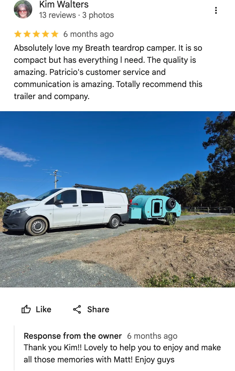 Google review from Kim Walters
