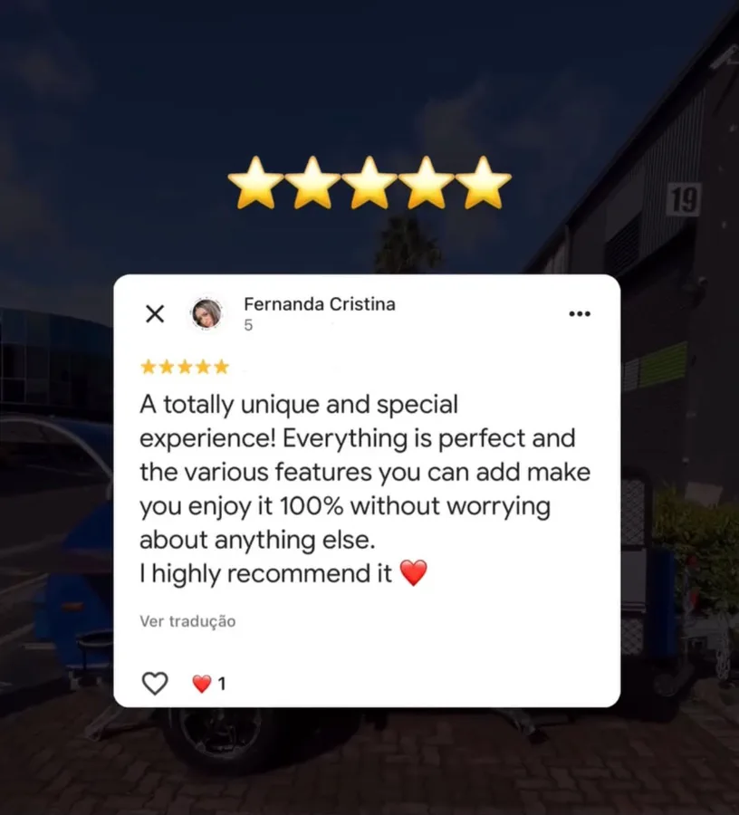 Google review from Fernanda Cristina