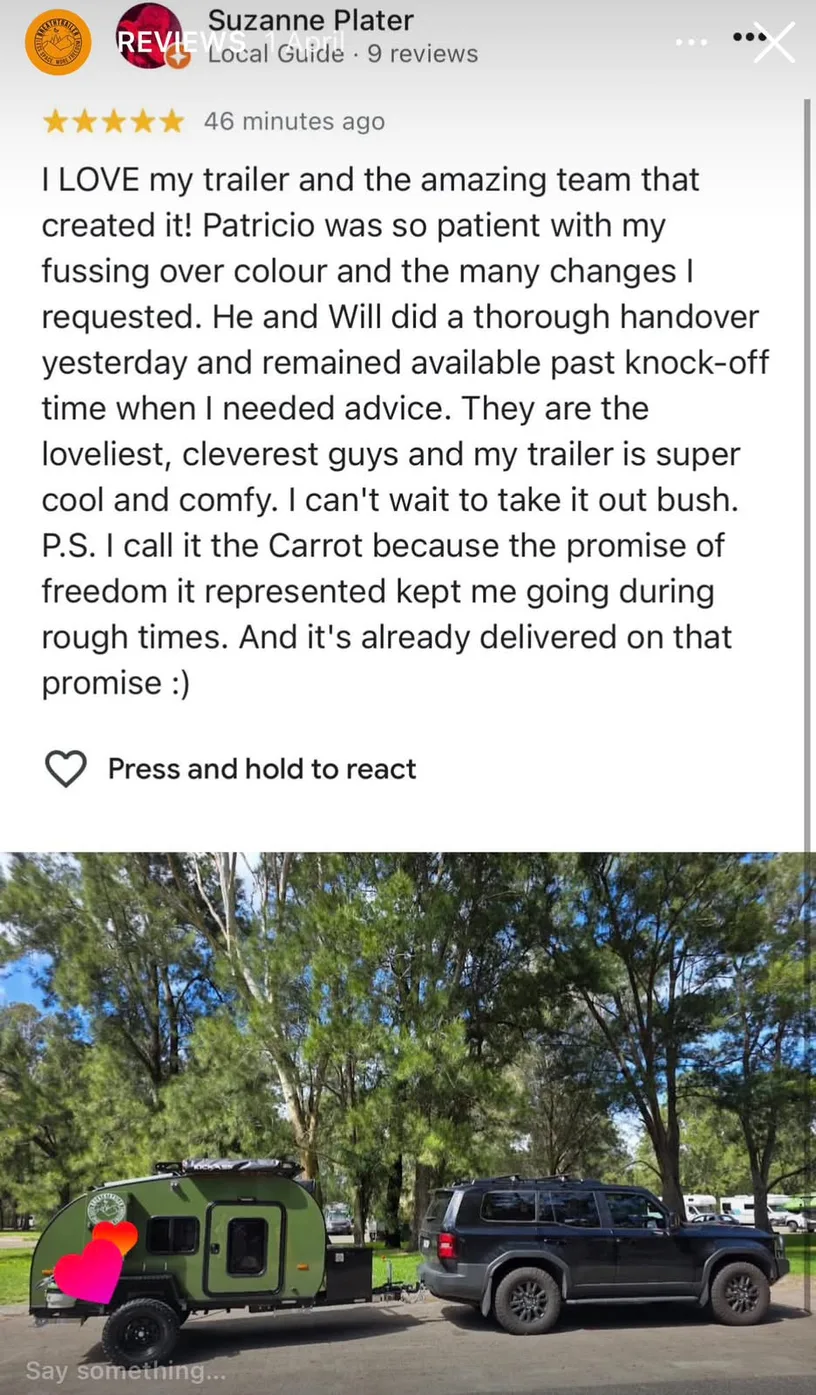 Google review from Suzanne Maler
