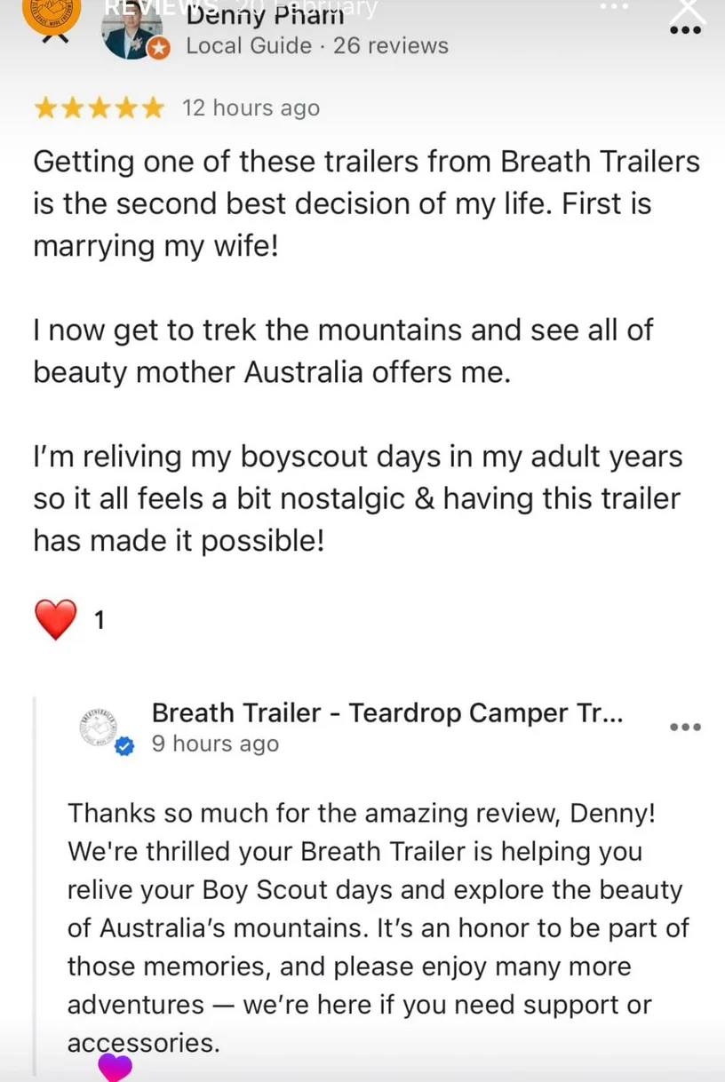 Google review from Quincy Pham