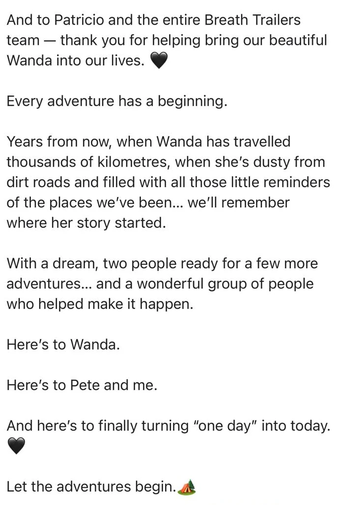 Customer screenshot about Wanda, part 4 of 4